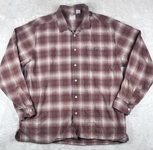 Vtg 90s Levi’s Shirt Mens XL Dry Goods Two Horse Brand Plaid Made In Hong Kong